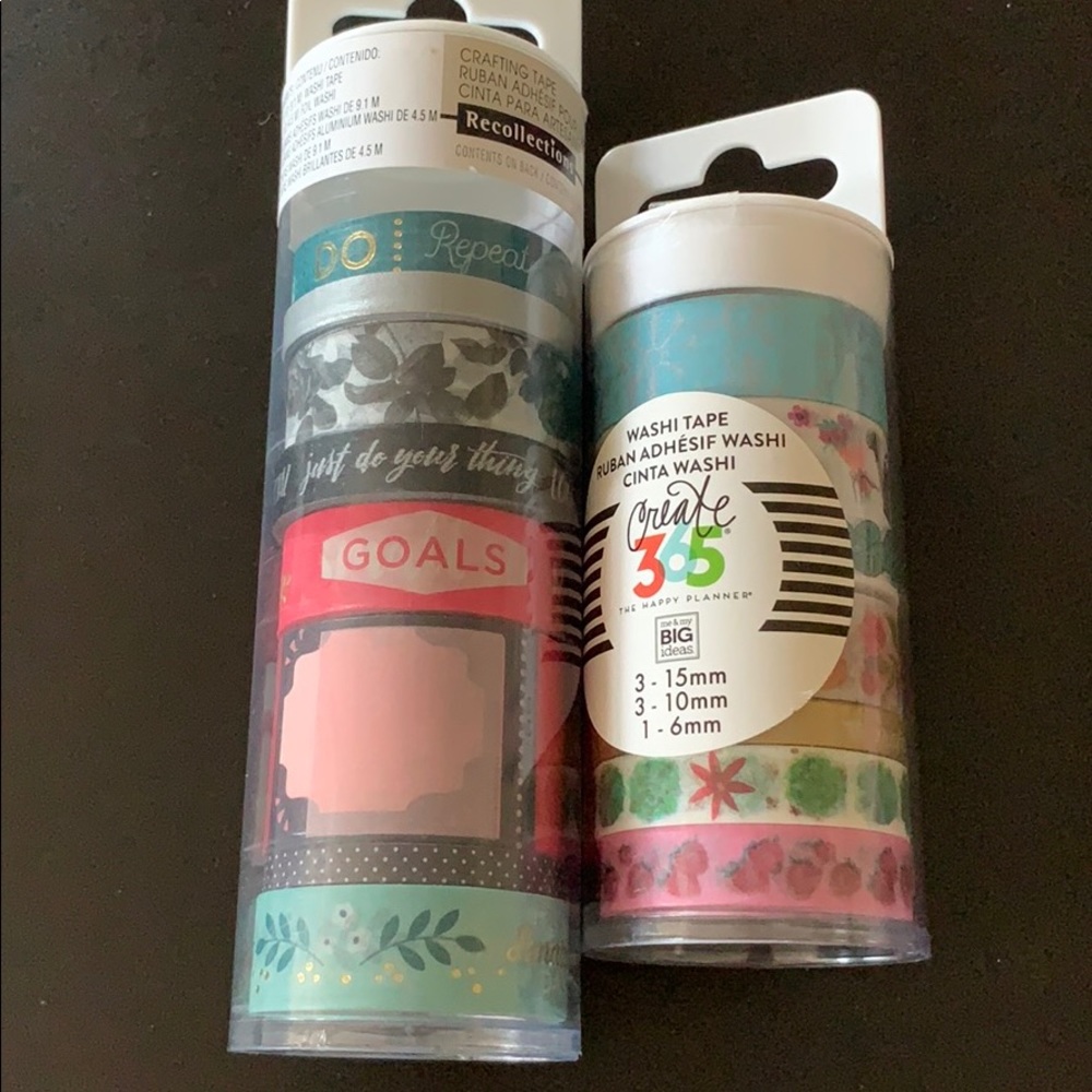 Washi tape - 15 rolls varying sizes and lengths